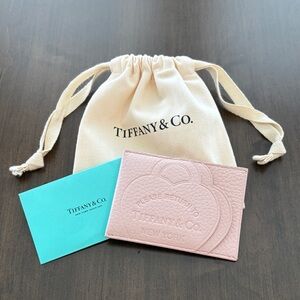 Tiffany & Co. Pink Leather Card Holder